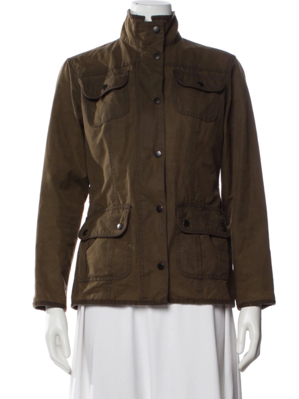 BARBOUR Utility Jacket Waxed Cotton Brown   Size: 6 - Picture 3 of 13